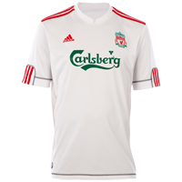 Adidas Liverpool European Away Shirt 2009/10 with