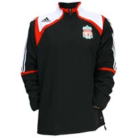 Liverpool Windbreaker Jacket - Black/Red/White.