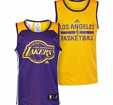 Adidas Los Angeles Lakers Winter Hoops Reversible Tank
