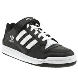 Male Adidas Forum Lo Leather Upper in Black and White