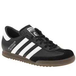 Adidas Male Beckenbauer Allr Leather Upper in Black and White