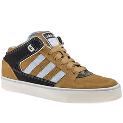 Adidas Male Culver Vulc Mid Suede Upper in Tan