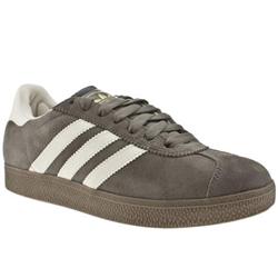Adidas Male Gazelle Skate Suede Upper in Dark Grey, Grey