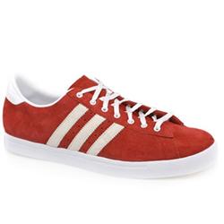 Adidas Male Greenstar Suede Upper in Red