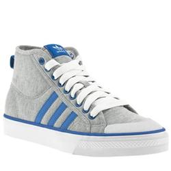 Adidas Male Nizza Hi Fabric Upper in Grey
