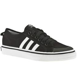 Adidas Male Nizza Lo Fabric Upper in Black and White