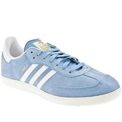 Adidas Male Samba Suede Upper in Pale Blue