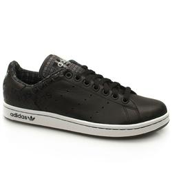 Male Stan Smith Leather Upper in Black and Blue, White and Pale Blue
