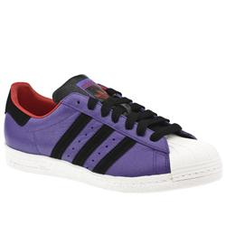 Adidas Male Superstar 80S Leather Upper in Purple