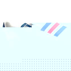 Adidas Male Tennis Adv Leather Upper in White and Blue, White and Brown