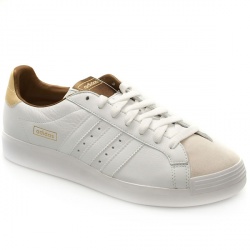Adidas Male Tennis Adv Leather Upper in White and Brown