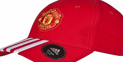 Adidas Manchester United 3 Stripe Cap Red AC5607