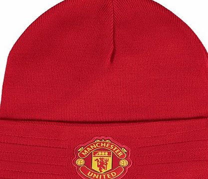 Adidas Manchester United 3 Stripe Woolie Hat Red AC5612