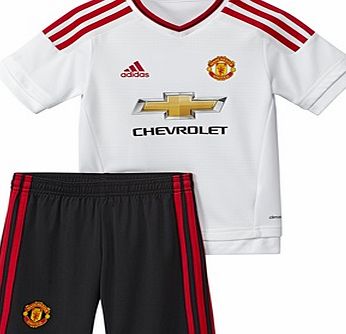 Adidas Manchester United Away Mini Kit 2015/16 White