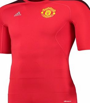 Adidas Manchester United TechFit Cool Short Sleeve Base