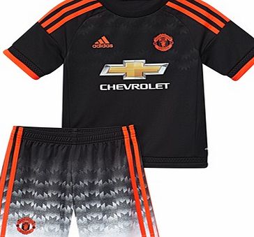 Adidas Manchester United Third Mini Kit 2015/16 Black