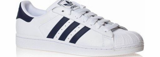 adidas Mens adidas Originals Mens Superstar Trainers in White Navy - UK 8