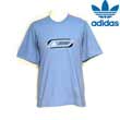 Adidas Mens Basic Print Logo Tee - Jet Blue