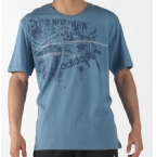 Mens City Game T-Shirt Atlantic Blue