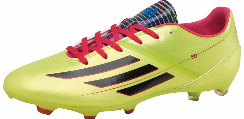 Adidas Mens F10 TRX FG Football Boots Solar Slime