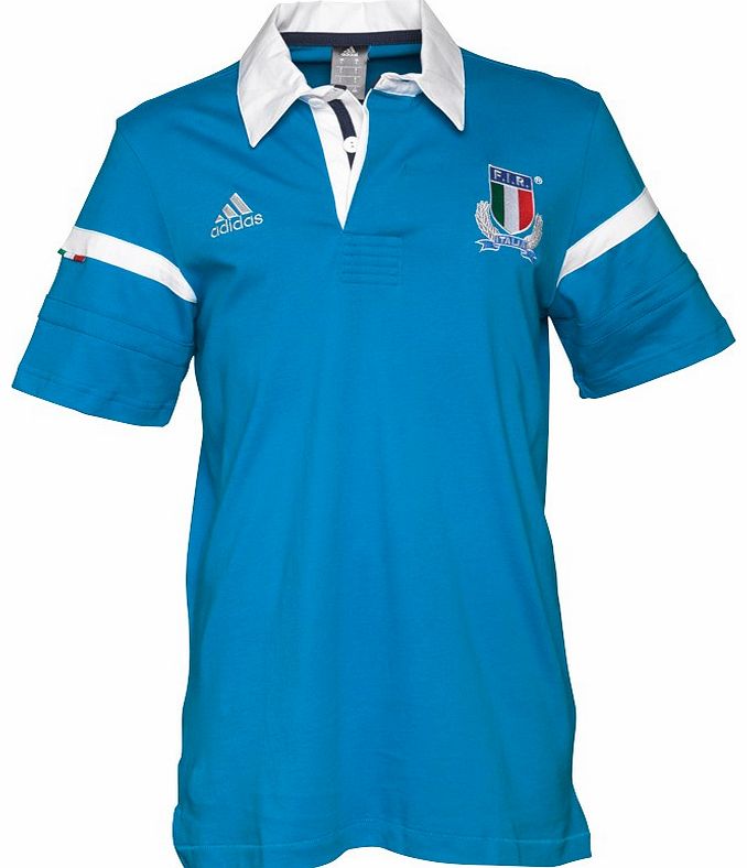 Adidas Mens FIR Italy 16th Man Rugby Shirt