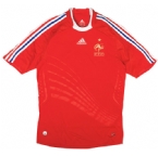 adidas Mens France Short Sleeve Away Jersey Red/White