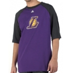 adidas Mens LA Lakers T-Shirt Purple/Black