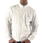 Mens Tech Fit Track Top White