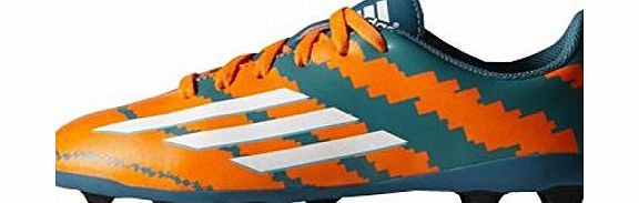 adidas Messi 10.4 FXG Junior Football Boots, Orange/Green, UK2
