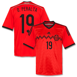 Adidas Mexico Away O. Peralta Shirt 2014 2015
