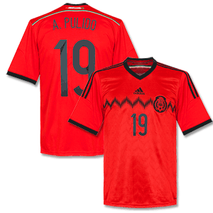 Adidas Mexico Away Pulido Shirt 2014 2015