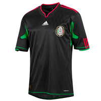 Adidas Mexico Away Shirt 2010/11 with Vela 11 printing.