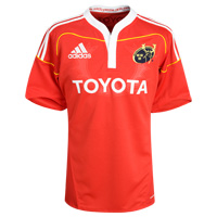 Adidas Munster Authentic Rugby Shirt - Collegiate Red.