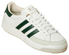 Nastase Super White/Green Leather Trainers