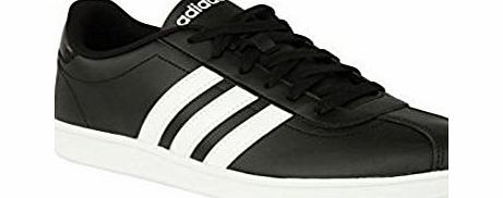 adidas Neo Mens VL Court Trainers Lace Up Sport Shoes Panelled Design Footwear Black/White/Blk 9