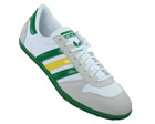 Adidas Net 80 White/Green Suede/Mesh Trainers