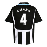 Newcastle United Home Shirt 2007/09 with Solano