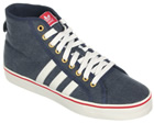 Adidas Nizza HI CL Navy/White Canvas Trainers