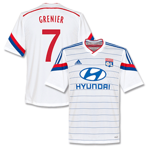 Adidas Olympique Lyon Home Grenier Shirt 2014 2015 (Fan