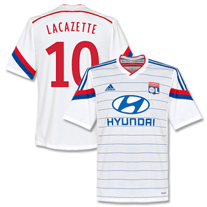 Adidas Olympique Lyon Home Lacazette Shirt 2014 2015