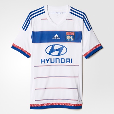 Adidas Olympique Lyon Home Shirt 2015/16 White S11833