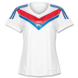 Adidas Olympique Lyon Home Womens Shirt 2013 2014