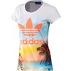 Adidas Womens Photo T-Shirts (Wht/Multicolor)