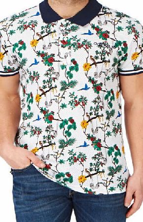 Adidas Originals Mens Adidas Originals Mesh Polo Shirt - White