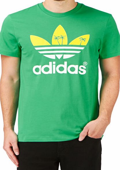 Adidas Originals Mens adidas originals Palm Trefoil T-shirt -