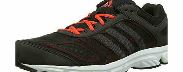 adidas Performance Exerta 2 M Textile, Mens Running Shoes, Black (Black 1/Metallic Silver/Dark Orange), 7 UK