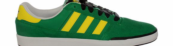 Adidas Pitch Green/Yellow Suede Trainers