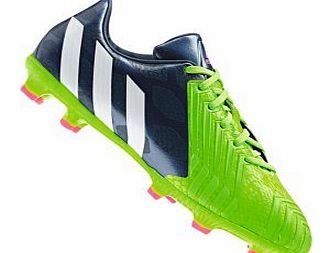 adidas Predator Absolado Instinct LZ Kids FG Football Boots Rich Blue/Core White/Solar Green - size 1
