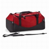 Adidas Quadra teamwear holdall in red/black