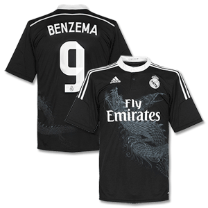 Adidas Real Madrid 3rd Benzema 9 Shirt 2014 2015